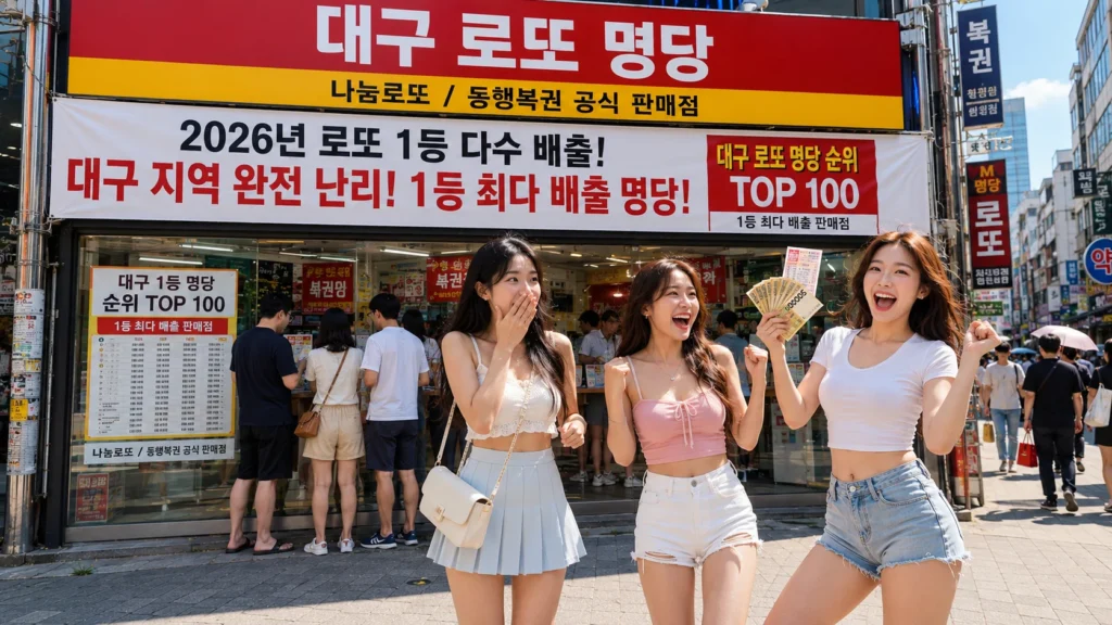 대구 로또 1등 당첨 명당 리스트 TOP 100 총정리 - 달서구·중구·수성구 대표 명당