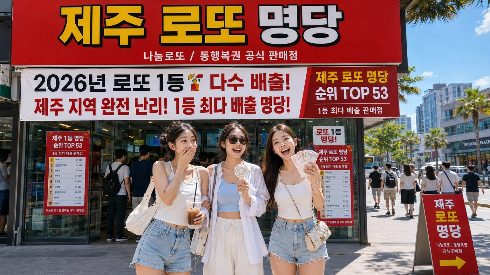 제주 로또 1등 당첨 명당 리스트 TOP 53 총정리 - 제주시·서귀포 대표 명당
