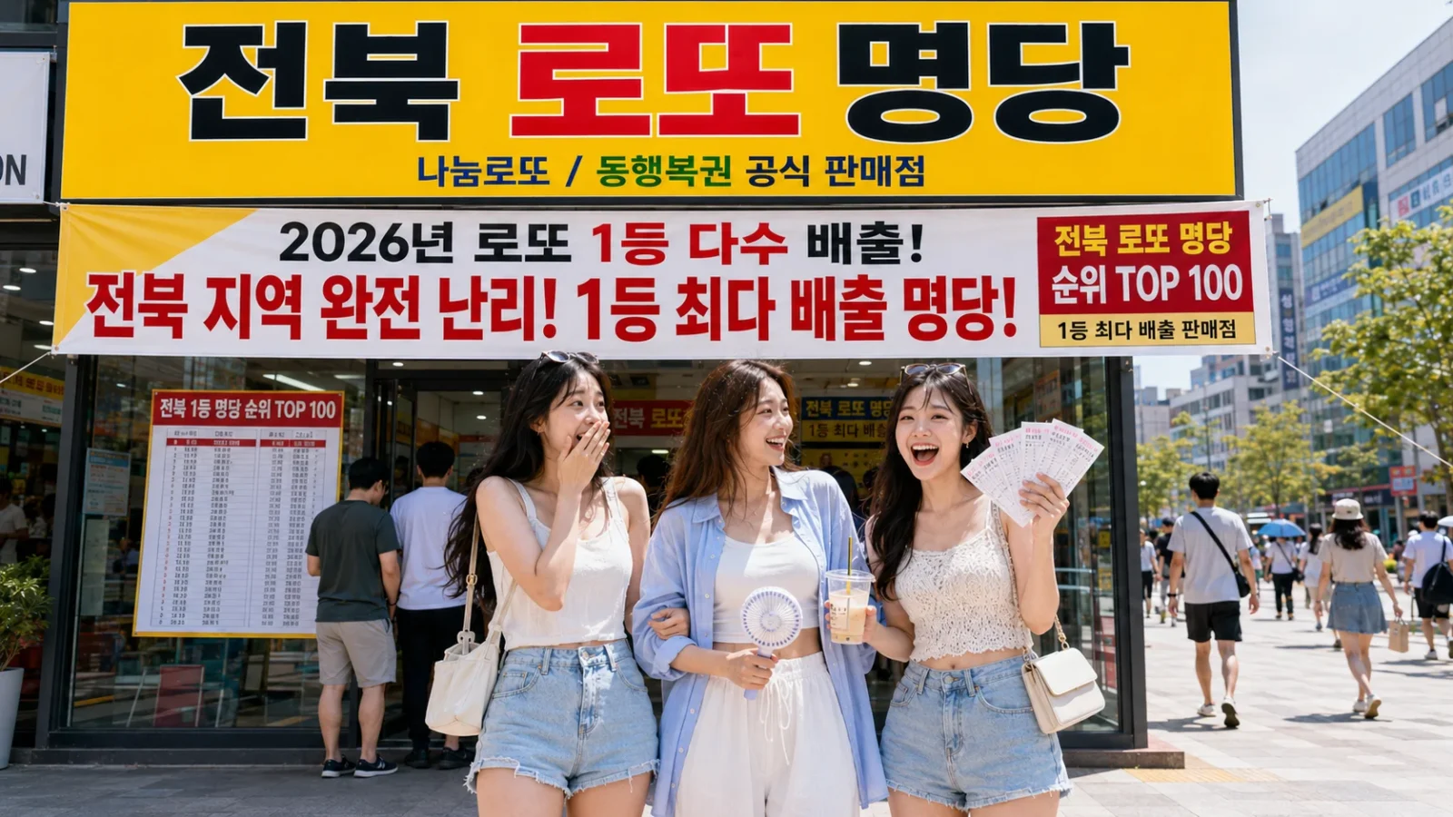 전북 로또 1등 당첨 명당 리스트 TOP 100 총정리 - 익산·전주·군산 대표 명당