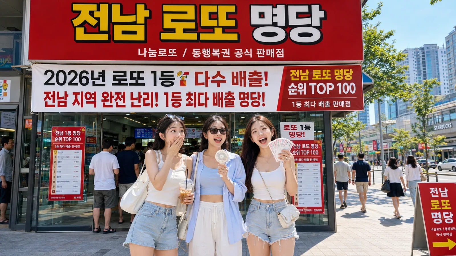전남 로또 1등 당첨 명당 리스트 TOP 100 총정리 - 목포·순천·여수 대표 명당