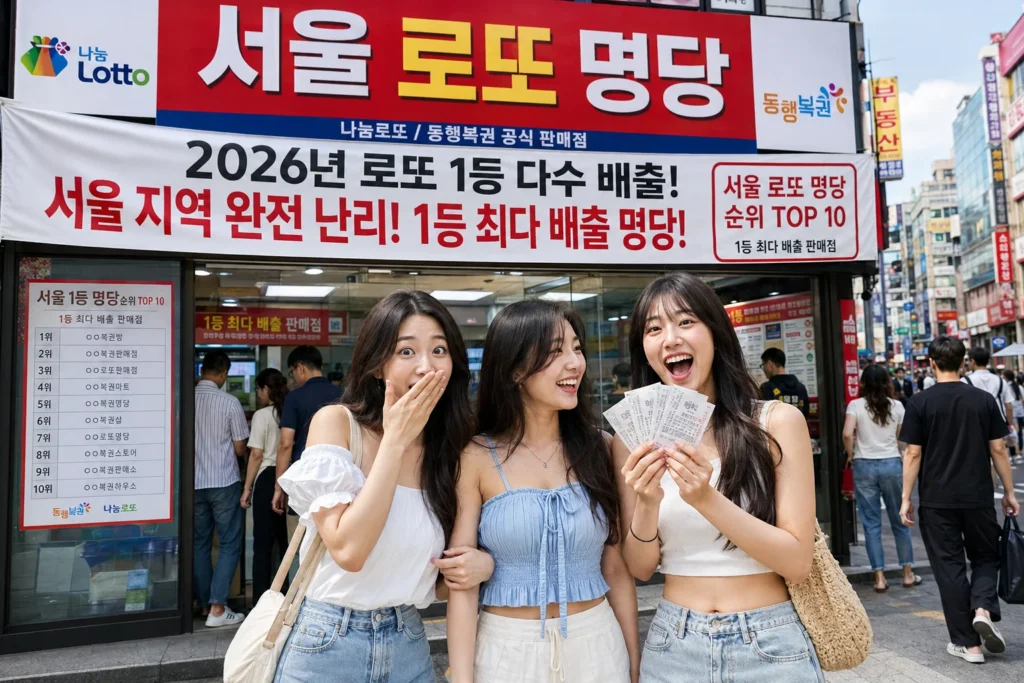 서울 로또 1등 당첨 명당 리스트 TOP 100 총정리