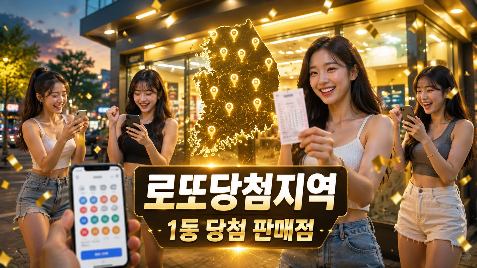 로또당첨지역 1등 배출점 결과, 서울, 경기, 인천, 부산 등